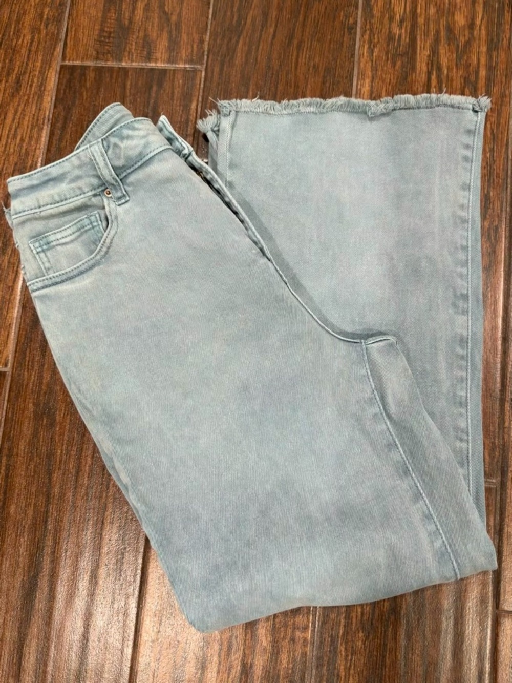 Women’s Light green High-Rise Wide Leg Jeans by Zenana
